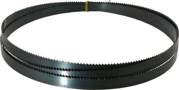 Starrett - 6 TPI, 9' Long x 3/4" Wide x 0.032" Thick, Welded Band Saw Blade - Carbon Steel, Toothed Edge, Raker Tooth Set, Flexible Back, Contour Cutting - Eagle Tool & Supply