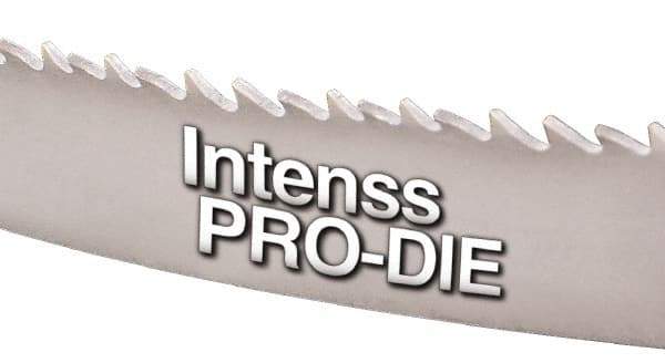 Starrett - 10 to 14 TPI, 5' 5-1/2" Long x 1/2" Wide x 0.025" Thick, Welded Band Saw Blade - Bi-Metal, Toothed Edge, Raker Tooth Set, Contour Cutting - Eagle Tool & Supply