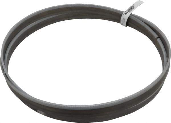Starrett - 6 to 10 TPI, 11' Long x 1" Wide x 0.035" Thick, Welded Band Saw Blade - Bi-Metal, Toothed Edge, Raker Tooth Set, Contour Cutting - Eagle Tool & Supply