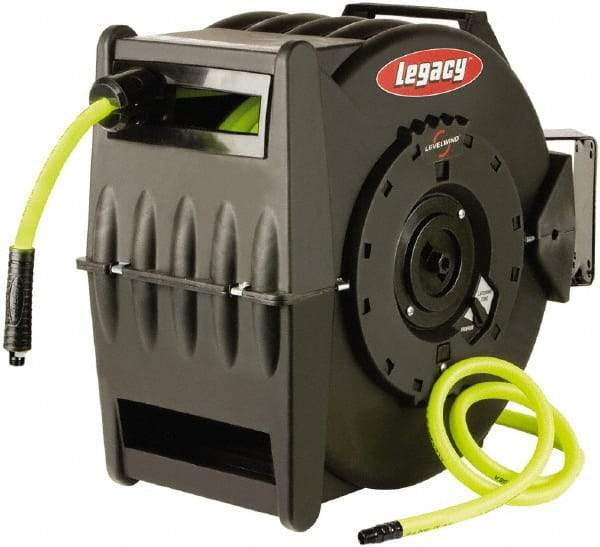 Legacy - 50' Spring Retractable Hose Reel - 300 psi, Hose Included - Eagle Tool & Supply