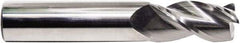 M.A. Ford - 1", 3 Flute, Solid Carbide, 0.12" Corner Radius End Mill - 5" OAL, 2-1/2" LOC - Eagle Tool & Supply