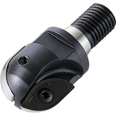 Walter - 38.1mm Cut Diam, 31mm Max Depth of Cut, 36mm Shank Diam, 85mm OAL, Indexable Ball Nose End Mill - 17,400 Max RPM - Eagle Tool & Supply