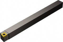 Sandvik Coromant - SCACR, Right Hand Cut, 0° Lead Angle, 1/2" Shank Height x 1/2" Shank Width, Neutral Rake Indexable Turning Toolholder - 5" OAL, CCMT 32.52 Insert Compatibility, Series CoroTurn 107 - Eagle Tool & Supply
