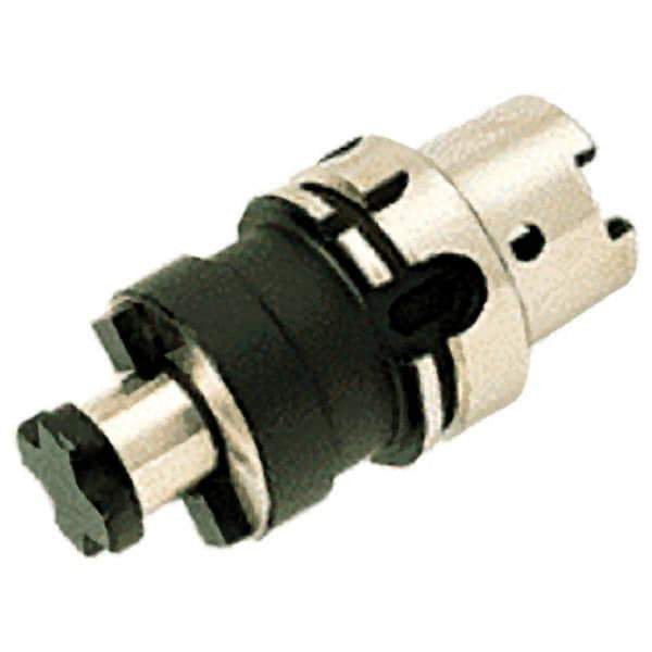 Iscar - HSK63A Taper Shank 32mm Pilot Diam Shell Mill Holder - 60mm Flange to Nose End Projection, 66mm Nose Diam, Through-Spindle Coolant - Exact Industrial Supply