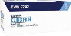 Boardwalk - PVC Food Wrap Film, 12" x 2,000' Roll - Use with Food Protection - Eagle Tool & Supply