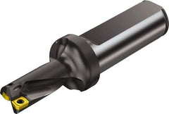 Sandvik Coromant - 2.385" Max Drill Depth, 2xD, 1-1/8" Diam, Indexable Insert Drill - 2 Inserts, 1-1/4" Shank Diam, Straight Shank - Eagle Tool & Supply