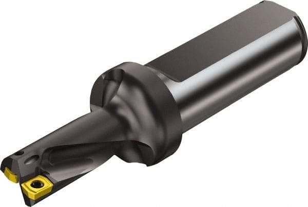 Sandvik Coromant - 4.988" Max Drill Depth, 2xD, 2-3/8" Diam, Indexable Insert Drill - 2 Inserts, 1-1/2" Shank Diam, Flange Shank - Eagle Tool & Supply
