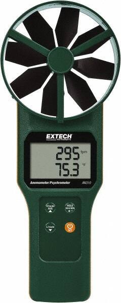 Extech - 0.2 to 30 m/Sec Air CFM, CMM Anemometer and Psychrometer - 140°F Max - Eagle Tool & Supply