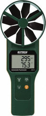 Extech - 0.2 to 30 m/Sec Air CFM, CMM Anemometer and Psychrometer - 140°F Max - Eagle Tool & Supply