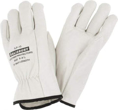 Salisbury by Honeywell - Class 0, Size L (8), 10" Long, Cowhide Leather Protector - Tan - Eagle Tool & Supply