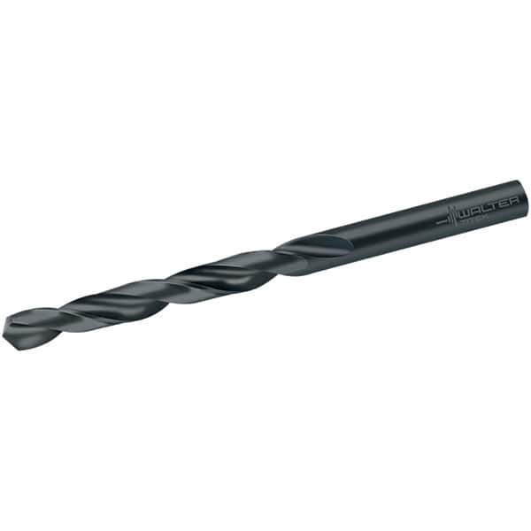 Walter-Titex - 11/16" 118° High Speed Steel Jobber Drill - Oxide Finish, Right Hand Cut, Spiral Flute, Straight Shank, 191mm OAL, N Point - Eagle Tool & Supply