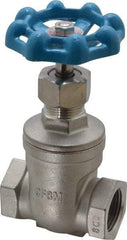 Legend Valve - 3/4" Pipe, Threaded Stainless Steel Solid Wedge Stem Gate Valve - 600 WOG, 125 WSP - Eagle Tool & Supply