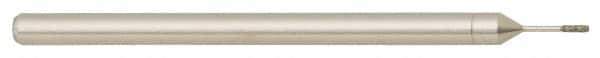 Made in USA - 3/4" Head Diam x 0.394" Head Thickness Diamond (Abrasive) Grinding Pin - 1/4" Shank Diam Fine Grade, 120 Grit - Eagle Tool & Supply