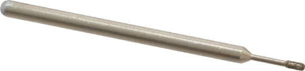 Made in USA - 1/8" Head Thickness CBN Grinding Pin - 1/8" Shank Diam Fine Grade, 120 Grit - Eagle Tool & Supply