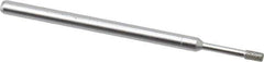 Made in USA - 0.157" Head Thickness Diamond (Abrasive) Grinding Pin - 1/8" Shank Diam Fine Grade, 120 Grit - Eagle Tool & Supply