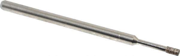 Made in USA - 0.157" Head Thickness CBN Grinding Pin - 1/8" Shank Diam Fine Grade, 120 Grit - Eagle Tool & Supply