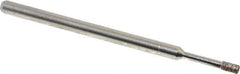 Made in USA - 0.157" Head Thickness CBN Grinding Pin - 1/8" Shank Diam Fine Grade, 120 Grit - Eagle Tool & Supply