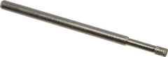 Made in USA - 0.109" Head Diam x 0.157" Head Thickness Diamond (Abrasive) Grinding Pin - 1/8" Shank Diam Fine Grade, 120 Grit - Eagle Tool & Supply