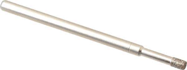 Made in USA - 0.109" Head Diam x 0.157" Head Thickness CBN Grinding Pin - 1/8" Shank Diam Fine Grade, 120 Grit - Eagle Tool & Supply