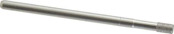Made in USA - 1/8" Head Diam x 0.197" Head Thickness Diamond (Abrasive) Grinding Pin - 1/8" Shank Diam Fine Grade, 120 Grit - Eagle Tool & Supply