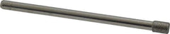 Made in USA - 0.157" Head Diam x 0.197" Head Thickness Diamond (Abrasive) Grinding Pin - 1/8" Shank Diam Fine Grade, 120 Grit - Eagle Tool & Supply