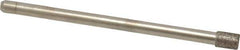 Made in USA - 0.157" Head Diam x 0.197" Head Thickness CBN Grinding Pin - 1/8" Shank Diam Fine Grade, 120 Grit - Eagle Tool & Supply