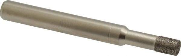 Made in USA - 0.197" Head Diam x 1/4" Head Thickness CBN Grinding Pin - 1/4" Shank Diam Fine Grade, 120 Grit - Eagle Tool & Supply