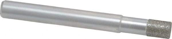 Made in USA - 1/4" Head Diam x 0.275" Head Thickness Diamond (Abrasive) Grinding Pin - 1/4" Shank Diam Fine Grade, 120 Grit - Eagle Tool & Supply