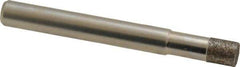 Made in USA - 1/4" Head Diam x 0.275" Head Thickness CBN Grinding Pin - 1/4" Shank Diam Fine Grade, 120 Grit - Eagle Tool & Supply
