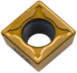 Kennametal - SPMT432 MF Grade KC730 Carbide Turning Insert - TiN Finish, 90° Square, 1/2" Inscr Circle, 3/16" Thick, 1/32" Corner Radius - Eagle Tool & Supply
