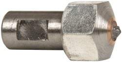 Made in USA - 1/2 Carat Single Point Diamond Dresser - 3/4" Long x 7/16" Shank Diam - Eagle Tool & Supply