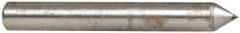 Made in USA - 1" Long x 1/8" Shank Diam Single Point Diamond Dresser - 60° Included Angle - Eagle Tool & Supply