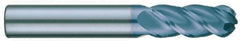 RobbJack - 5/8" Diam, 1-1/4" LOC, 3 Flute Solid Carbide Ball End Mill - AlTiN Finish, Single End, 3-1/2" OAL, 5/8" Shank Diam, Spiral Flute - Eagle Tool & Supply