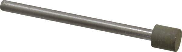 Made in USA - 1/4" Head Diam x 1/4" Head Thickness Diamond (Abrasive) Grinding Pin - 1/8" Shank Diam x 1-3/4" Shank Length, Very Fine Grade, 150 Grit - Eagle Tool & Supply