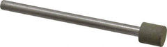 Made in USA - 1/4" Head Diam x 1/4" Head Thickness Diamond (Abrasive) Grinding Pin - 1/8" Shank Diam x 1-3/4" Shank Length, Very Fine Grade, 150 Grit - Eagle Tool & Supply