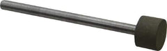 Made in USA - 3/8" Head Diam x 1/4" Head Thickness Diamond (Abrasive) Grinding Pin - 1/8" Shank Diam x 1-3/4" Shank Length, Very Fine Grade, 150 Grit - Eagle Tool & Supply