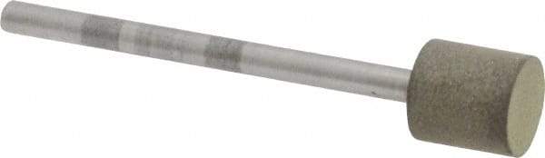 Made in USA - 3/8" Head Diam x 3/8" Head Thickness Diamond (Abrasive) Grinding Pin - 1/8" Shank Diam x 1-5/8" Shank Length, Very Fine Grade, 150 Grit - Eagle Tool & Supply
