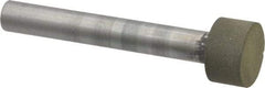 Made in USA - 1/2" Head Diam x 1/4" Head Thickness Diamond (Abrasive) Grinding Pin - 1/4" Shank Diam x 1-3/4" Shank Length, Very Fine Grade, 150 Grit - Eagle Tool & Supply