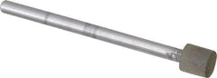Made in USA - 1/4" Head Diam x 1/4" Head Thickness CBN Grinding Pin - 1/8" Shank Diam x 1-3/4" Shank Length, Very Fine Grade, 150 Grit - Eagle Tool & Supply