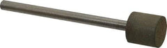 Made in USA - 3/8" Head Diam x 3/8" Head Thickness CBN Grinding Pin - 1/8" Shank Diam x 1-5/8" Shank Length, Very Fine Grade, 150 Grit - Eagle Tool & Supply