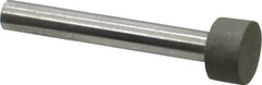Made in USA - 1/2" Head Diam x 1/4" Head Thickness CBN Grinding Pin - 1/4" Shank Diam x 1-3/4" Shank Length, Very Fine Grade, 150 Grit - Eagle Tool & Supply