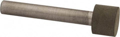 Made in USA - 1/2" Head Diam x 3/8" Head Thickness CBN Grinding Pin - 1/4" Shank Diam x 1-5/8" Shank Length, Very Fine Grade, 150 Grit - Eagle Tool & Supply