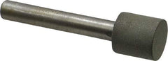 Made in USA - 1/2" Head Diam x 1/2" Head Thickness CBN Grinding Pin - 1/4" Shank Diam x 1-1/2" Shank Length, Very Fine Grade, 150 Grit - Eagle Tool & Supply