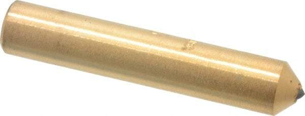 Norton - 1/4 Carat Single Point Diamond Dresser - 2" Long x 3/8" Shank Diam, Contains 3 Stones - Eagle Tool & Supply