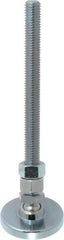 Gibraltar - 1/2-13 Bolt Thread, Studded Pivotal Stud Mount Leveling Pad & Mount - 3,500 Max Lb Capacity, 2" Base Diam - Eagle Tool & Supply