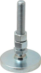 Gibraltar - 1/2-13 Bolt Thread, Studded Pivotal Stud Mount Leveling Pad & Mount - 3,500 Max Lb Capacity, 2-1/2" Base Diam - Eagle Tool & Supply