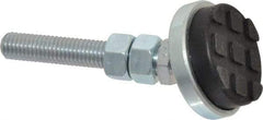 Gibraltar - 1/2-13 Bolt Thread, Studded Pivotal Stud Mount Leveling Pad & Mount - 3,000 Max Lb Capacity, 2" Base Diam - Eagle Tool & Supply