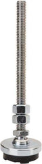 Gibraltar - 1/2-13 Bolt Thread, Studded Pivotal Stud Mount Leveling Pad & Mount - 3,000 Max Lb Capacity, 2" Base Diam - Eagle Tool & Supply