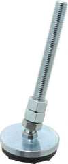 Gibraltar - 5/8-11 Bolt Thread, Studded Pivotal Stud Mount Leveling Pad & Mount - 4,500 Max Lb Capacity, 3" Base Diam - Eagle Tool & Supply