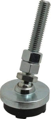 Gibraltar - 1/2-13 Bolt Thread, Studded Pivotal Stud Mount Leveling Pad & Mount - 3,500 Max Lb Capacity, 2" Base Diam - Eagle Tool & Supply